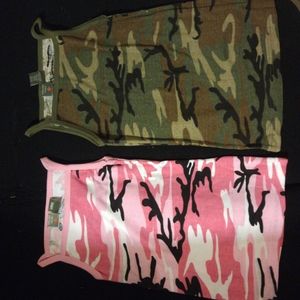 Camouflage Spaghetti Strap Tank Tops